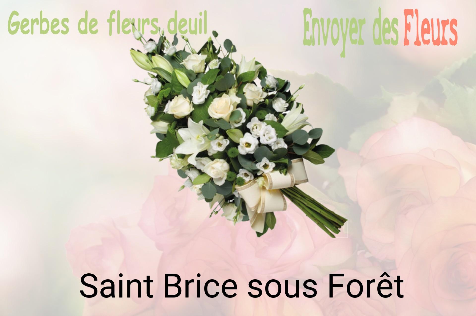 Gerbe de fleurs de deuil livrée à Saint-Brice-sous-Forêt